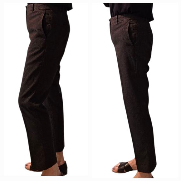 Ann Taylor Trousers Pants Textured, Tapered Leg, Ankle Length, sz 10 - Picture 10 of 11